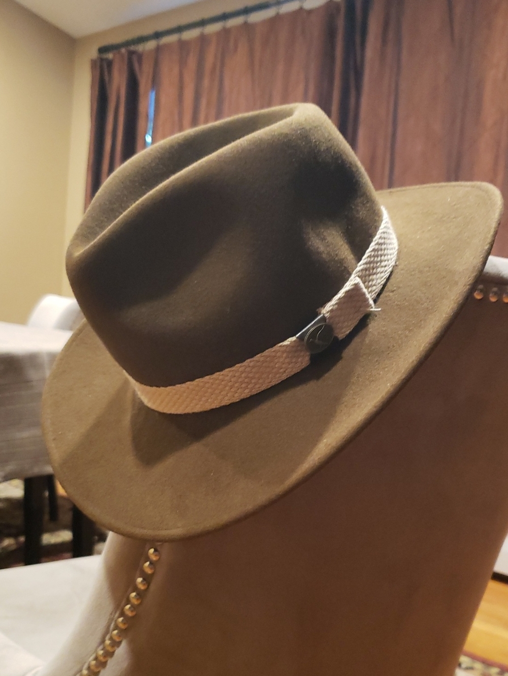 Brown Felt Hat 100% Wool SMALL
